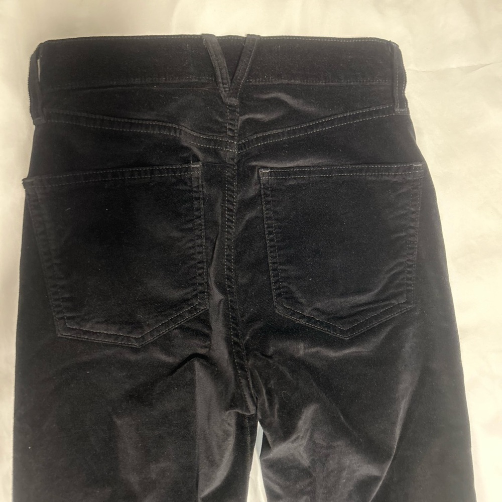 Veronica Beard Black Velvet Flare Women's Jeans - Picture 4 of 4
